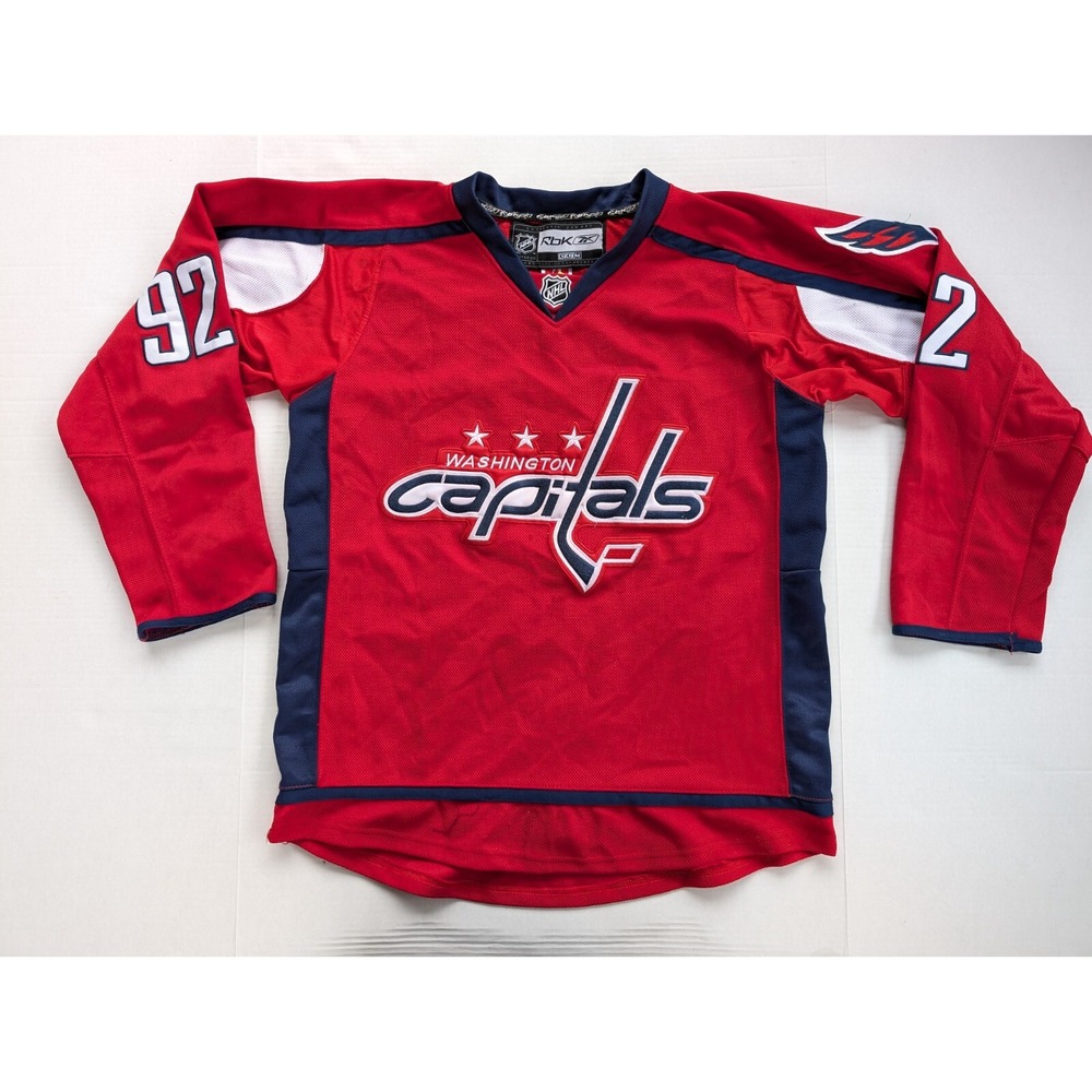 Evgeny Kuznetsov Jersey Mens Size 48 Washington‎ Capitals Reebok CCM Fight Strap